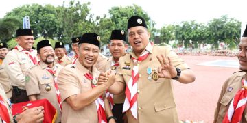 Peringatan Hari Pramuka ke-62 di Bengkalis, 43 Orang Terima Penghargaan Lencana