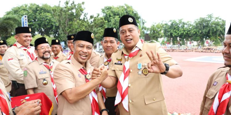 Peringatan Hari Pramuka ke-62 di Bengkalis, 43 Orang Terima Penghargaan Lencana