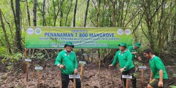 7.800 Mangrove Ditanam di Kampus UNRI Dumai