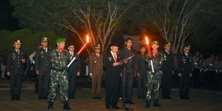 Doa dan Kenang Para Pahlawan, Wabup Bengkalis Pimpin Apel Kehormatan Renungan Suci