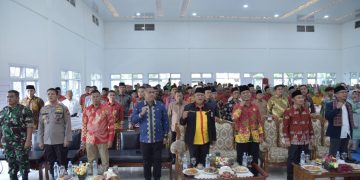 Hadiri Pelantikan IWMR dan IPMR Kecamatan Bukit Batu dan Siak Kecil, Bupati Pesankan Untuk Menjalankan Amanah