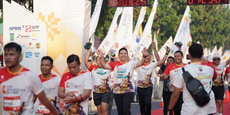 Kapolda Riau Ikut Lomba Lari Bhayangkara Run 10K