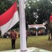 Momen Pengibaran Bendera di BKSDA Riau Libatkan Tiga Gajah