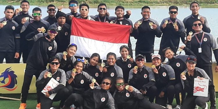 Pedayung Riau Ikut Persembahkan Emas Kedua, di IDBF World Dragon Boat Racing Championship