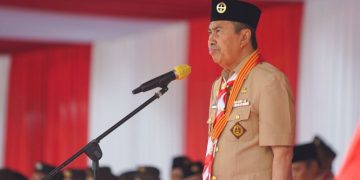 Gubri Pimpin Apel Hari Pramuka ke-62 Tahun 2023