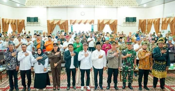 Deklarasi Damai Pemilu Tahun 2024, Bupati Rohil Ajak Seluruh Lapisan Saling Bersinergi