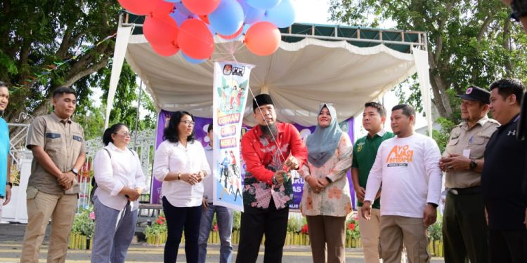 Buka Secara Resmi Kirap Pemilu 2024, Bupati Ingatkan Kepada Pemilih Pemula Tidak Golput