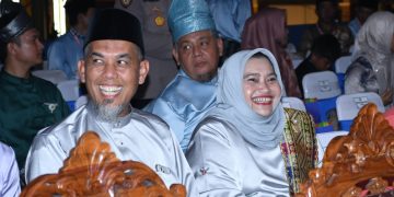 Bupati Kasmarni Hadiri Langsung Malam Pembukaan MTQ XLI Provinsi Riau, Dukung Penuh Kafilah Bengkalis