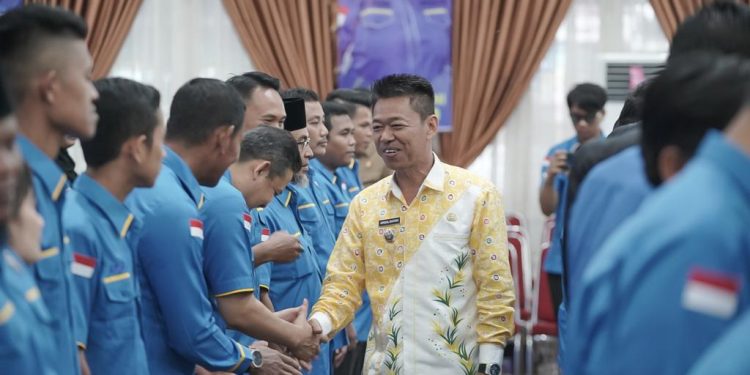 Hadiri Pelantikan DPD II KNPI, Bupati  Rohil Minta Rangkul Organisasi Lain  Bangun Daerah