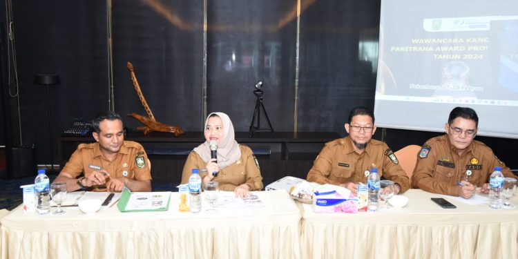 Bupati Bengkalis Ikuti Wawancara Kandidat Paritrana Award