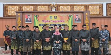 Bupati Bengkalis Hadiri Pengukuhan Sementara LAMR Kabupaten Bengkalis