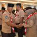 Sekda Kepri Lantik Pengurus SAKA POM Kepri, Ajak Pramuka Turut Menjaga Pemilu Damai