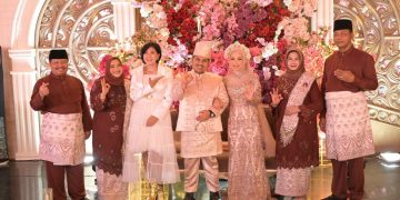 Bupati Bengkalis Kasmarni Gelar Resepsi Unduh Mantu Pernikahan Arsya dan Tiara