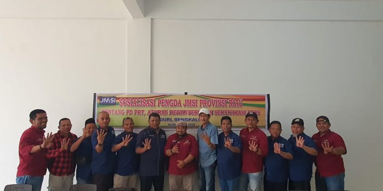 Kunjungi Bengkalis, Pengda JMSI Riau Sosialisasikan PD, PRT, Aturan Sertifikasi dan Aturan Dewan Pers