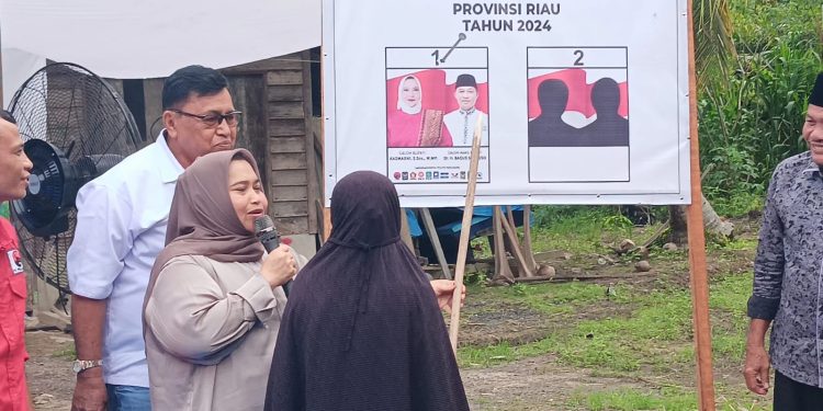 Kampanye Tatap Muka Di Kecamatan Talang Muandau, Kasmarni Ajak Warga Mencoblos Dengan Benar
