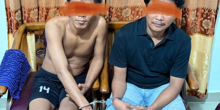 Dua Pria di Mandau Digrebek Dini Hari, 9 Paket Sabu Diamankan