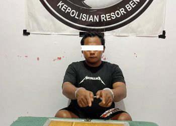 Satresnarkoba Polres Bengkalis Amankan Pengedar Ekstasi di Desa Pamesi Bathin Solapan