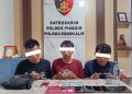 Polsek Pinggir Bongkar Peredaran Sabu di Kandis, Tiga Pelaku Diamankan dan Sabu 4,22 Gram Disita