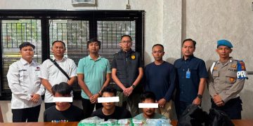 Resnarkoba Polres Bengkalis Amankan Tiga Tersangka dan Sita 8 Bungkus Besar Diduga Sabu serta 1 Bungkus Besar Diduga Ekstasi