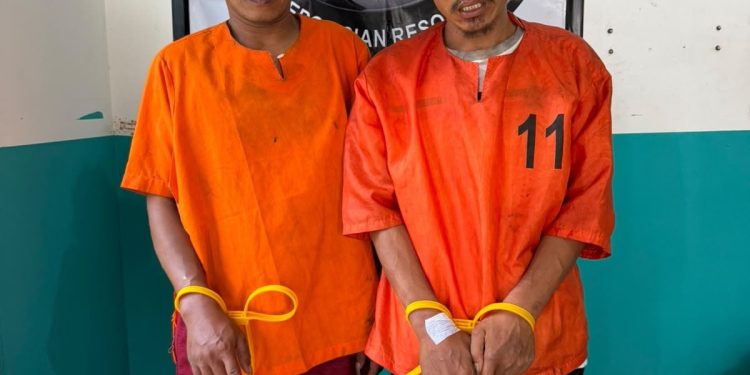 Satresnarkoba Polres Bengkalis Amankan Dua Terduga Pengedar Sabu di Bathin Solapan